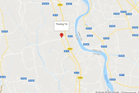 UBND TP Hà Nội vừa phê duyệt chỉ giới đường đỏ tỷ lệ 1/500, tuyến đường tỉnh 427, đoạn từ QL21B đến nút giao Khê Hồi (đường cao tốc Pháp Vân - Cầu Giẽ)