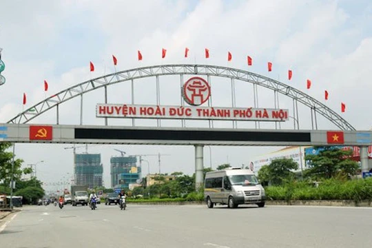 Huyện Hoài Đức sẽ thành Quận Hoài Đức vào năm 2020.