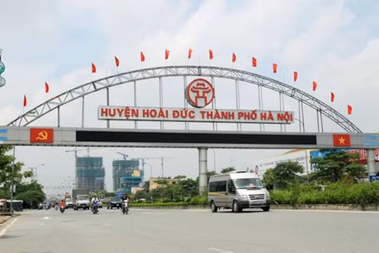 Quy hoạch Trung tâm thị trấn Trạm Trôi theo hướng huyện Hoài Đức thành quận.