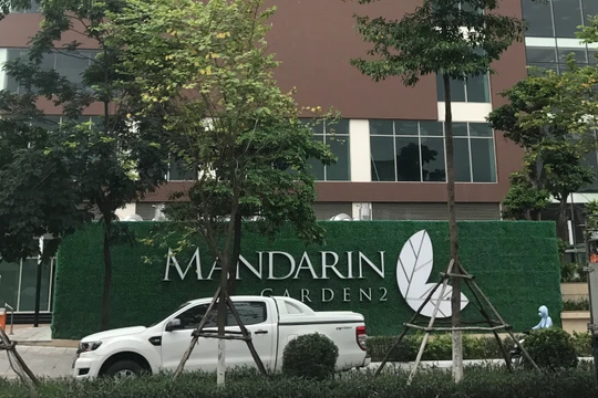 Công trình "Mandarin Garden 2" của Công ty Cổ phần Đầu tư và dịch vụ Hà Nội - thành viên của Tập đoàn Hòa Phát. Ảnh: Nguyễn Hiếu