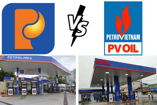 Lợi nhuận trái ngược của hai ông lớn bán lẻ xăng dầu