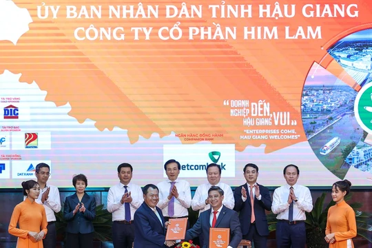 Hậu Giang ký kết bản ghi nhớ đầu tư 6,2 tỉ USD với Him Lam. Ảnh: Baochinhphu
