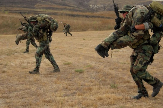 Lính đặc nhiệm Mỹ tập luyện.