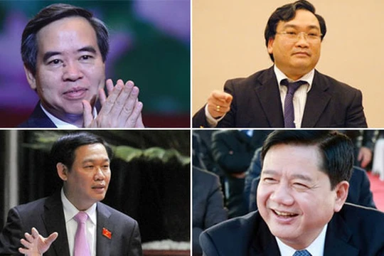 Ông Nguyễn Văn Bình, ông Hoàng Trung Hải, ông Vương Đình Huệ, ông Đinh La Thăng.