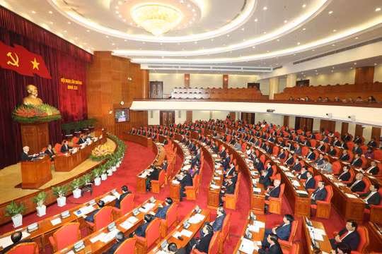 Toàn cảnh phiên khai mạc Hội nghị Ban Chấp hành Trung ương Đảng Cộng sản Việt Nam lần thứ hai, khóa XII - Ảnh: TTXVN.