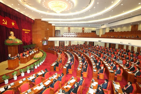 Toàn cảnh phiên khai mạc Hội nghị Ban Chấp hành Trung ương Đảng Cộng sản Việt Nam lần thứ hai, khóa XII - Ảnh: TTXVN.