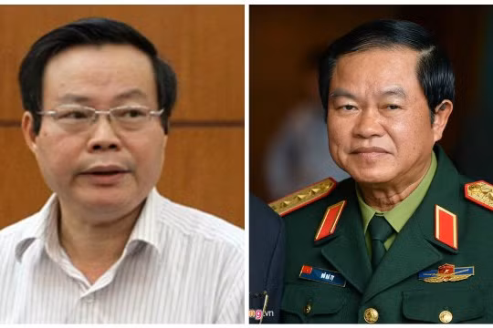 Hai ứng viên cho chức vụ Phó chủ tịch Quốc hội là ông Phùng Quốc Hiển (trái) và ông Đỗ Bá Tỵ (phải).