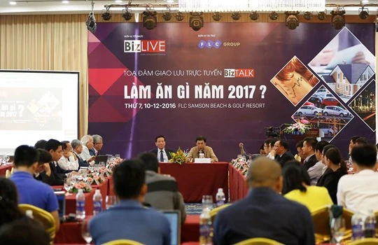 Toàn cảnh Tọa đàm “Làm ăn gì năm 2017?”.