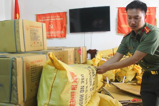 Lượng thuốc nổ 'khủng' bị thu giữ