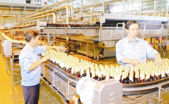Một dây chuyền sản xuất của Sabeco. Ảnh: laodong.com.vn