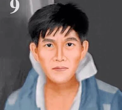 Chân dung nghi phạm được họa sĩ phác họa.