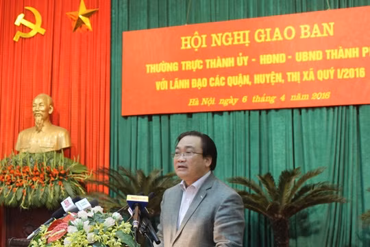 Ông Hoàng Trung Hải: Phải thấy xấu hổ khi để Thủ đô hay một xã phường bẩn, không văn minh