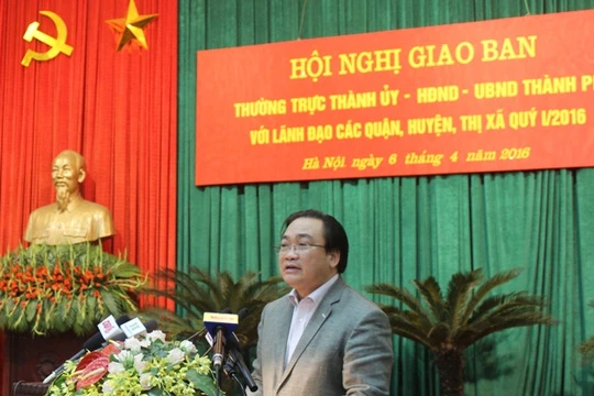 Ông Hoàng Trung Hải: Phải thấy xấu hổ khi để Thủ đô hay một xã phường bẩn, không văn minh