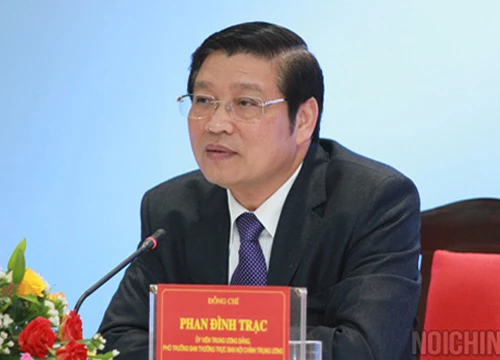 Ông Phan Đình Trạc được Bộ Chính trị phân công làm Trưởng Ban Nội chính Trung ương - Ảnh: Ban Nội chính Trung ương