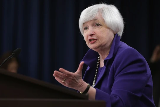 Chủ tịch Cục Dự trữ Liên bang Mỹ (Fed), bà Janet Yellen .