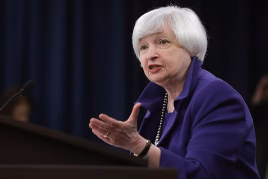 Chủ tịch Cục Dự trữ Liên bang Mỹ (Fed), bà Janet Yellen .