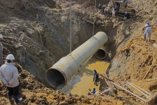 Nhà thầu Trung Quốc trúng thầu dự án đường ống nước sông Đà mới