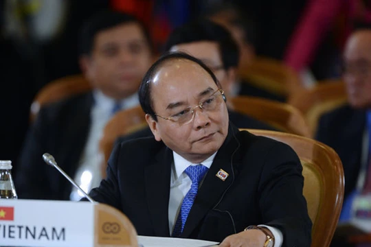 Thủ tướng Nguyễn Xuân Phúc tại hội nghị.