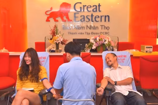 Bảo hiểm nhân thọ Great Eastern Việt Nam sẽ được bán cho FWD. Trong ảnh là một chương trình hiến máu của nhân viên bảo hiểm nhân thọ Great Eastern Việt Nam trước đây. Ảnh minh họa: website Great Eastern Việt Nam