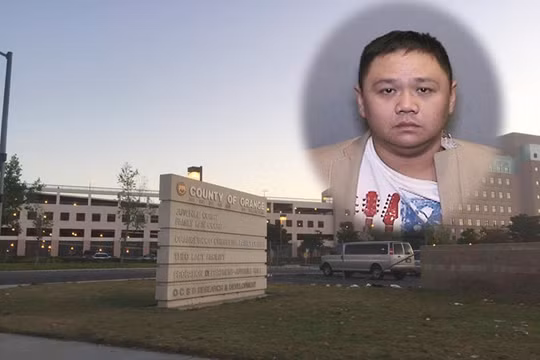 Minh Béo cho biết anh đã bị bạn tù đánh - Ảnh: Hà Thanh Phúc - Ảnh nhỏ chụp màn hình ocregister.com