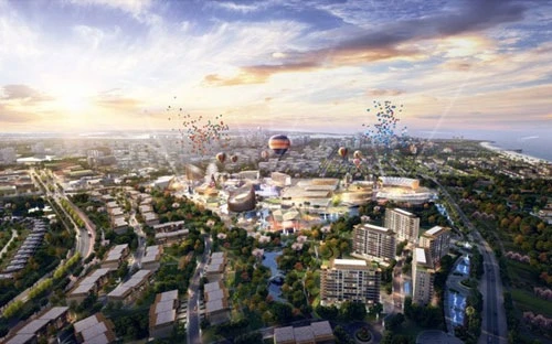 Phối cảnh một phần dự án nghỉ dưỡng Nam Hội An.