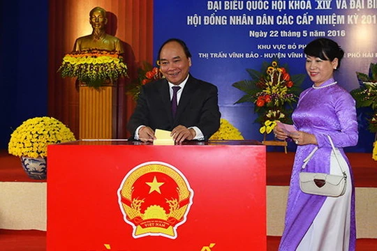 Cập nhật chiều 22/5: Nhiều địa phương đã có gần 100% cử tri đi bầu cử