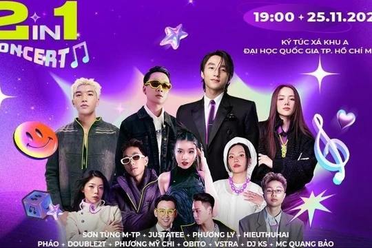 Đứng ngồi không yên tìm vé nhạc hội trải nghiệm của Bank Tím cùng Sơn Tùng M-TP, Justatee, DOUBLE2T