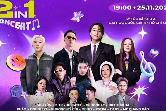 Đứng ngồi không yên tìm vé nhạc hội trải nghiệm của Bank Tím cùng Sơn Tùng M-TP, Justatee, DOUBLE2T