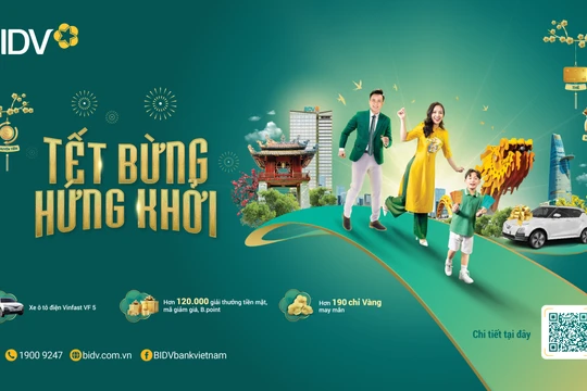 BIDV tung loạt quà tặng, ưu đãi 'khủng' dành cho khách hàng dịp Tết