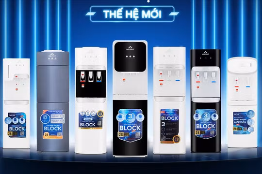 Điện máy gia dụng Hòa Phát ra mắt bộ sưu tập cây nước nóng lạnh 3 chế độ thế hệ mới 