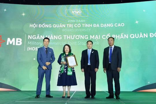 MB nhận giải thưởng uy tín nhờ trợ lực Doanh nghiệp tiếp cận Tín dụng xanh