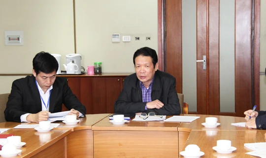 Thứ trưởng Hoàng Vĩnh Bảo chủ trì buổi làm việc