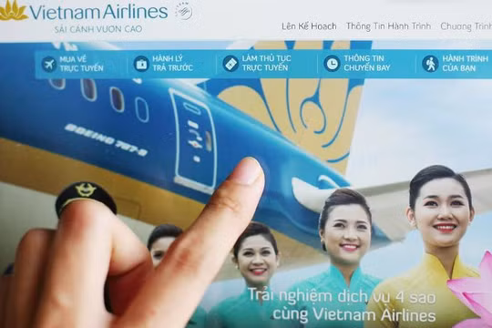 24 giờ trước giờ dự định khởi hành của chuyến bay, hành khách đi Vietnam Airlines sẽ sẽ nhận được email mời làm thủ tục trực tuyến trên website của hàng. Ảnh: Nhật Minh