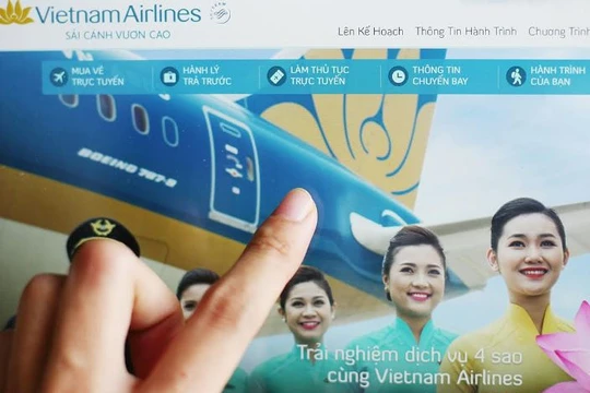 24 giờ trước giờ dự định khởi hành của chuyến bay, hành khách đi Vietnam Airlines sẽ sẽ nhận được email mời làm thủ tục trực tuyến trên website của hàng. Ảnh: Nhật Minh