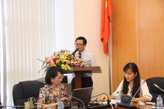 Đại diện Vụ Hợp tác Quốc tế, Bộ TT&TT phát biểu tại Hội nghị