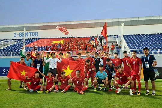 Sau VCK U23 châu Á 2022 có nhiều cầu thủ U23 Việt Nam xứng đáng được tạo cơ hội thử sức tại đội tuyển quốc gia. Ảnh VFF.