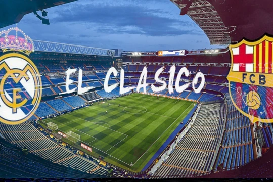 Barca hủy diệt chủ nhà Real Madrid 4-0. Ảnh AP.