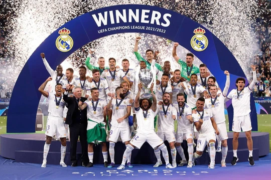  Real Madrid lần thứ 14 đăng quang tại Champions League . Ảnh CLB.