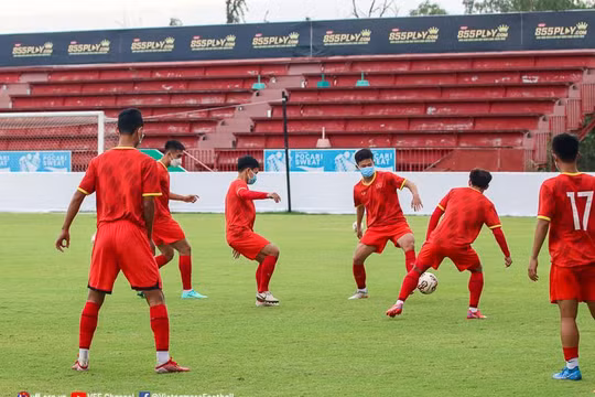 U23 Việt Nam đã có 15 cầu thủ đủ điều kiện thi đấu. Ảnh VFF.