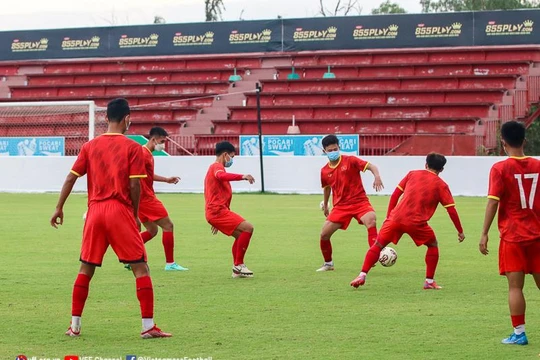 U23 Việt Nam đã có 15 cầu thủ đủ điều kiện thi đấu. Ảnh VFF.