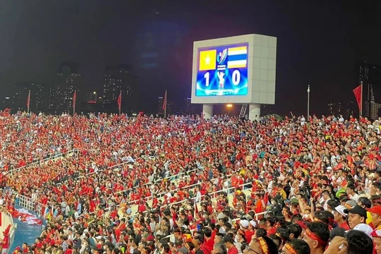 Ông Park cùng U23 Việt Nam vô địch lần thứ 2 liên tiếp tại SEA Games. Ảnh AT.