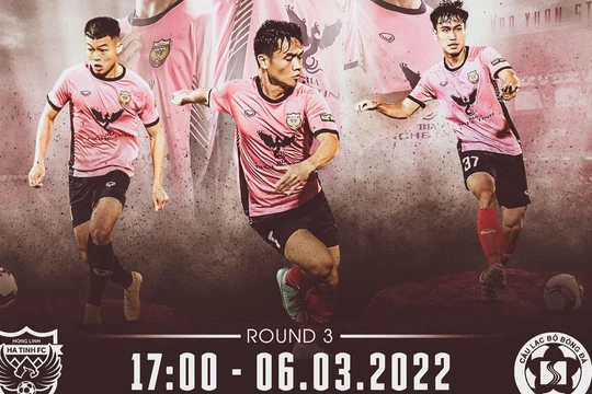  CLB Hồng Lĩnh Hà Tĩnh bước vào mùa V.League 2022 với tư cách “đội bóng con nhà nghèo”. Ảnh AT.