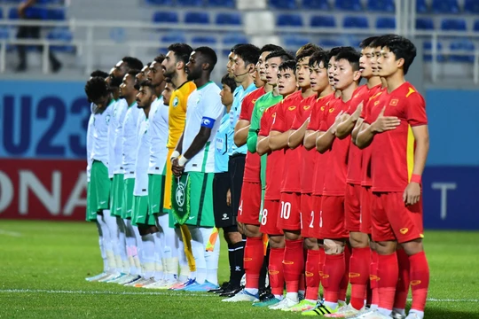 U23 Saudi Arabia-U23 VN (2-0). Ảnh VFF.