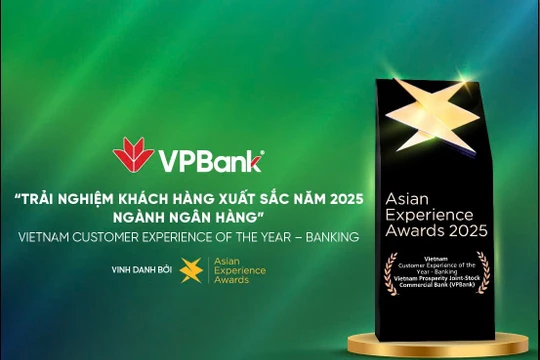VPBank nhận giải thưởng Trải nghiệm khách hàng của năm 