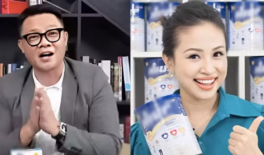 Quảng cáo sữa sai sự thật, BTV Quang Minh và Vân Hugo có thể sẽ bị phạt hơn 100 triệu đồng