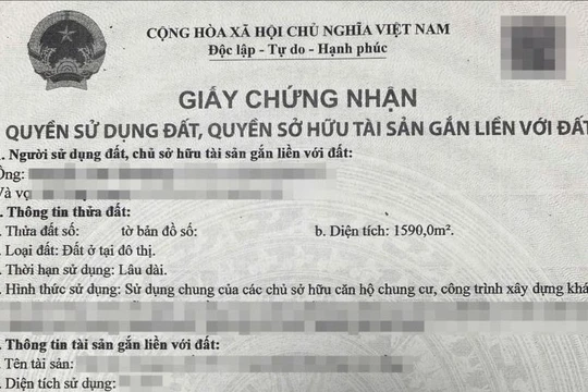 Bản sao sổ đỏ