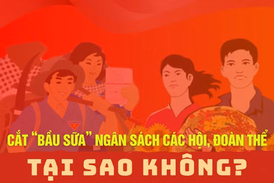 Cắt “bầu sữa” ngân sách các hội, đoàn thể: Tại sao không?