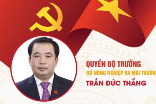 Tiểu sử quyền Bộ trưởng Nông nghiệp và Môi trường Trần Đức Thắng