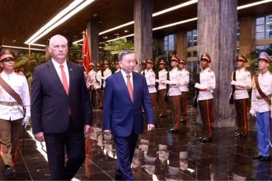 Cuba tổ chức trọng thể lễ đón Tổng Bí thư, Chủ tịch nước Tô Lâm