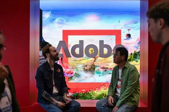 Adobe tại sự kiện Web Summit ở Lisbon. Ảnh: SCMP.